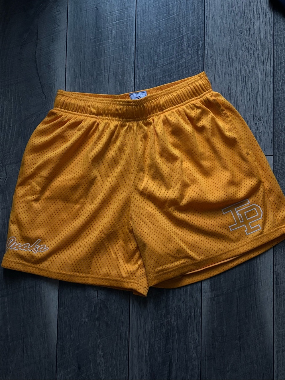 Inaka Power Gold Athletic Mesh Shorts